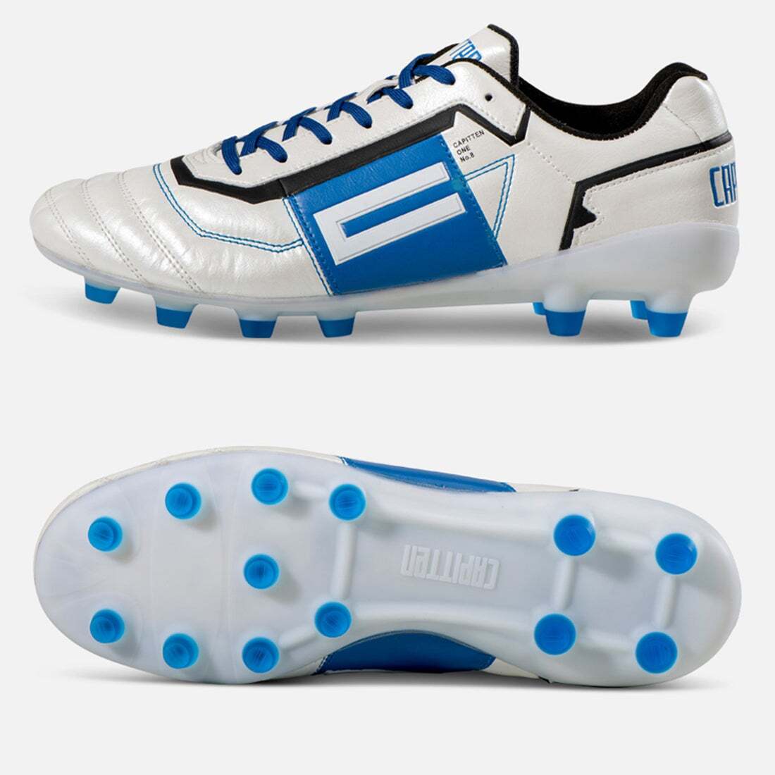 1?スピード発送 新品未使用 CAPITTEN(キャピテン)TOPモデル カンガルー皮革 固定式スパイク ONE PRO 2E対応 CAP-10103(WH/BL)２８．０CM
