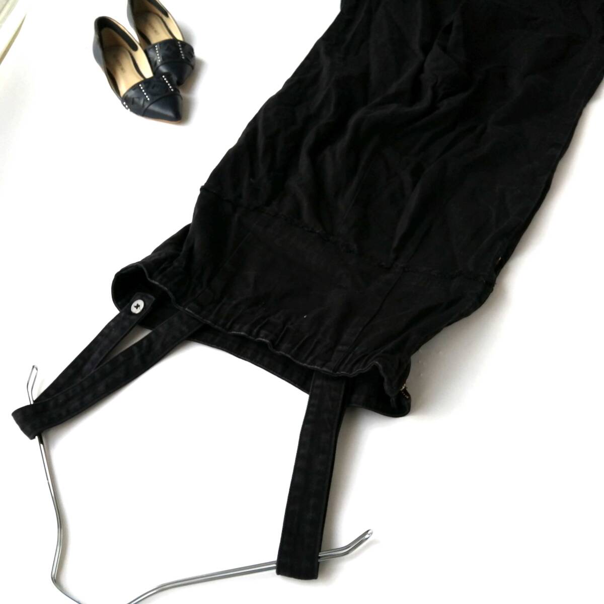 SOMETHING サムシング エドウィン レディース♪オーバーオール サロペット 黒デニム FREEサイズ 250901ng【4点同梱で送料無料】_画像5