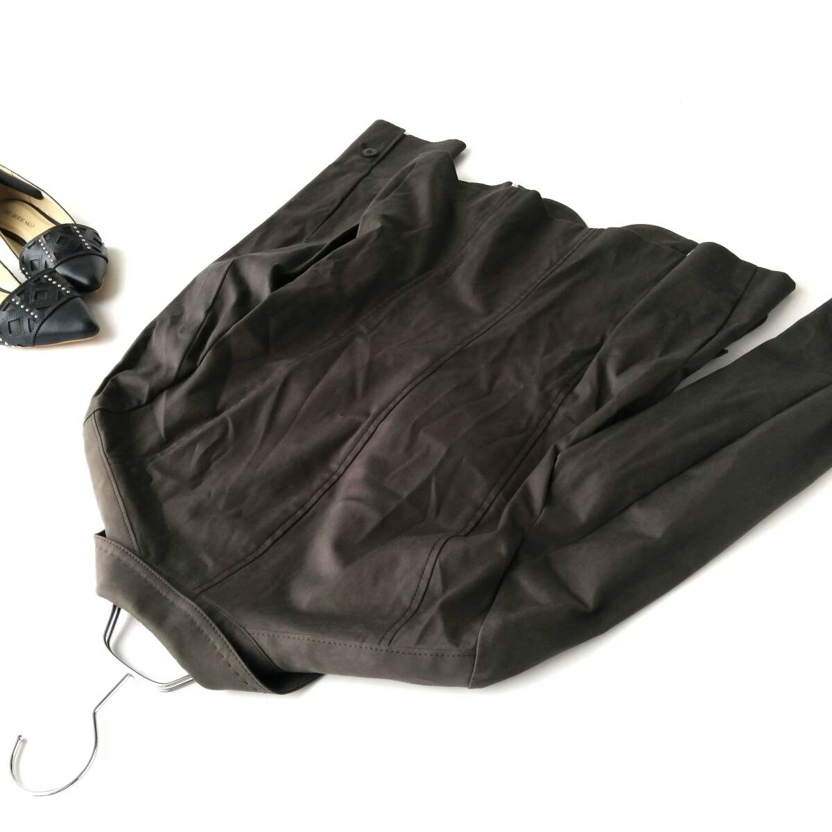 a'aire ㈱オンワード樫山 レディース♪コットンジャケット テーラードジャケット サイズ42 ダークグレー 250917np【4点同梱で送料無料】_画像5