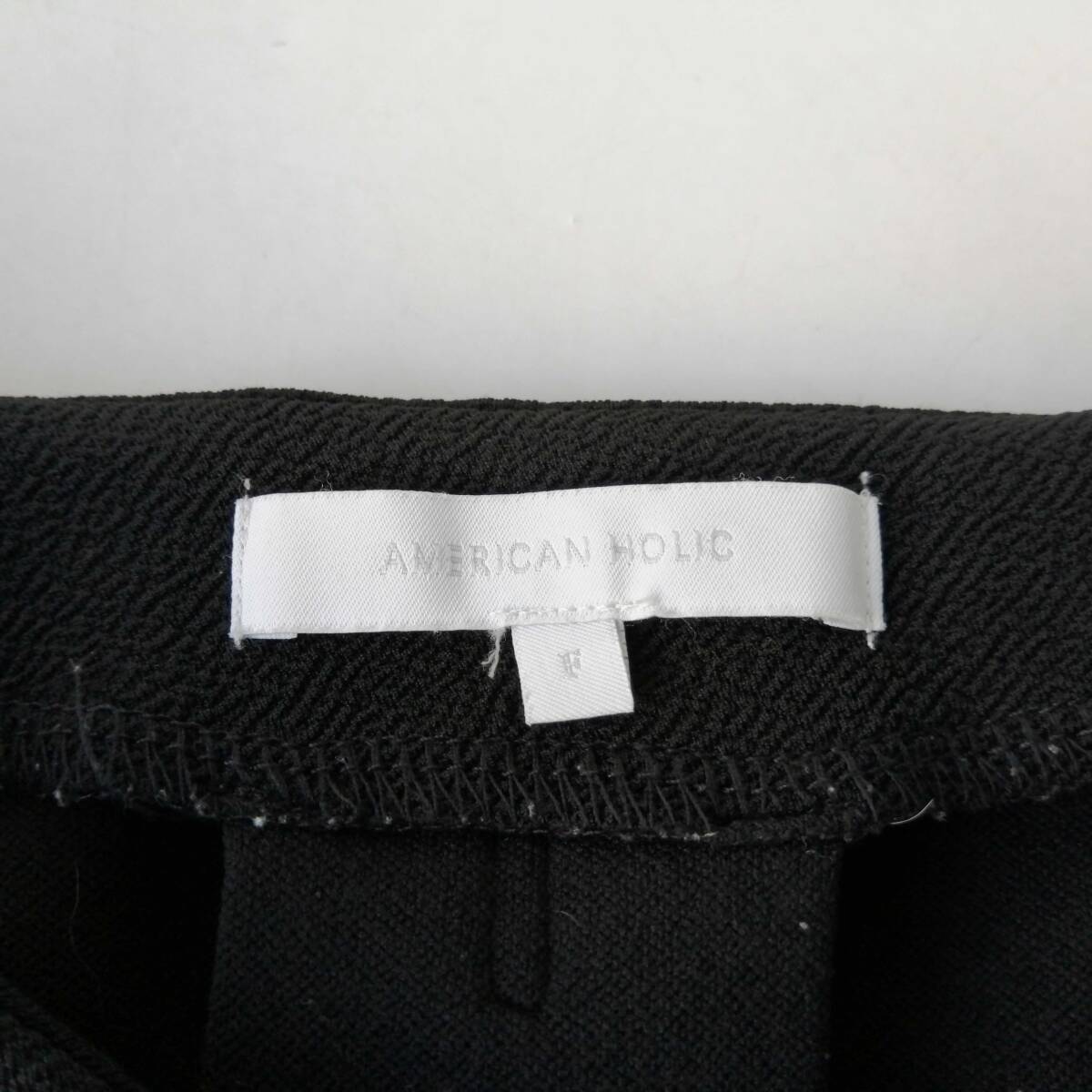 AMERICAN HOLIC アメリカンホリック レディース♪長袖ワンピース 美ライン ひざ丈 黒 Fサイズ 250918nl【4点同梱で送料無料】_画像3