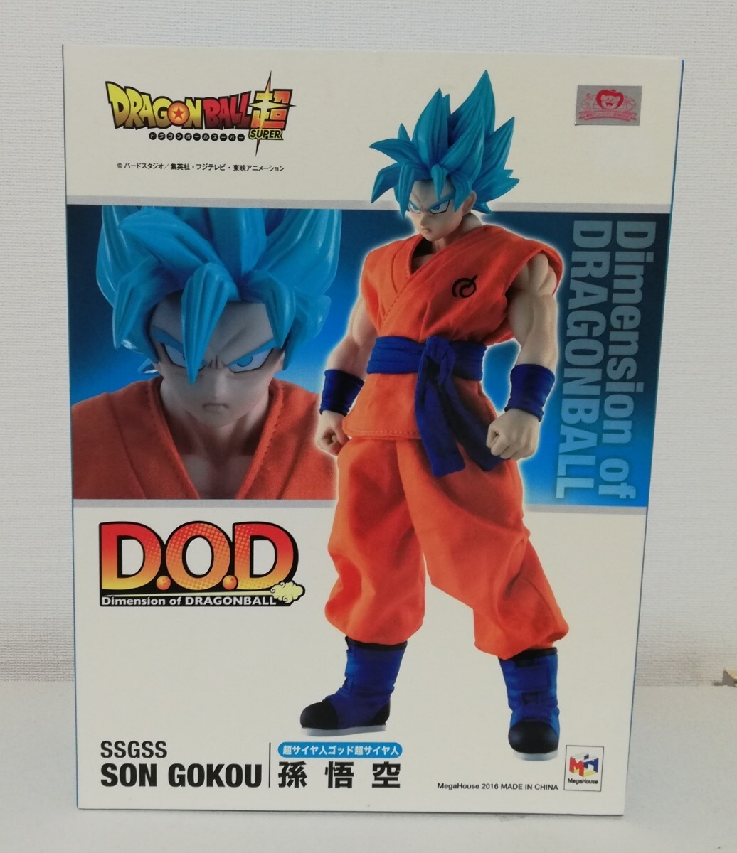 新品未開封 ドラゴンボール超 D.O.D Dimension of DRAGONBALL 超サイヤ人ゴッド超サイヤ人 SSGSS 孫悟空 SON GOKOU メガハウス フィギュア_画像1