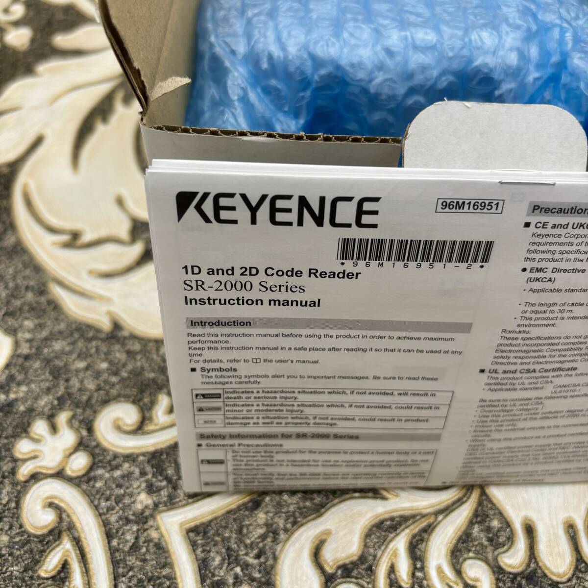 未使用 KEYENCE キーエンス SR-2000W 1D/2Dコードリーダ 超広視野タイプ Ethernetケーブル 配電用品_画像9
