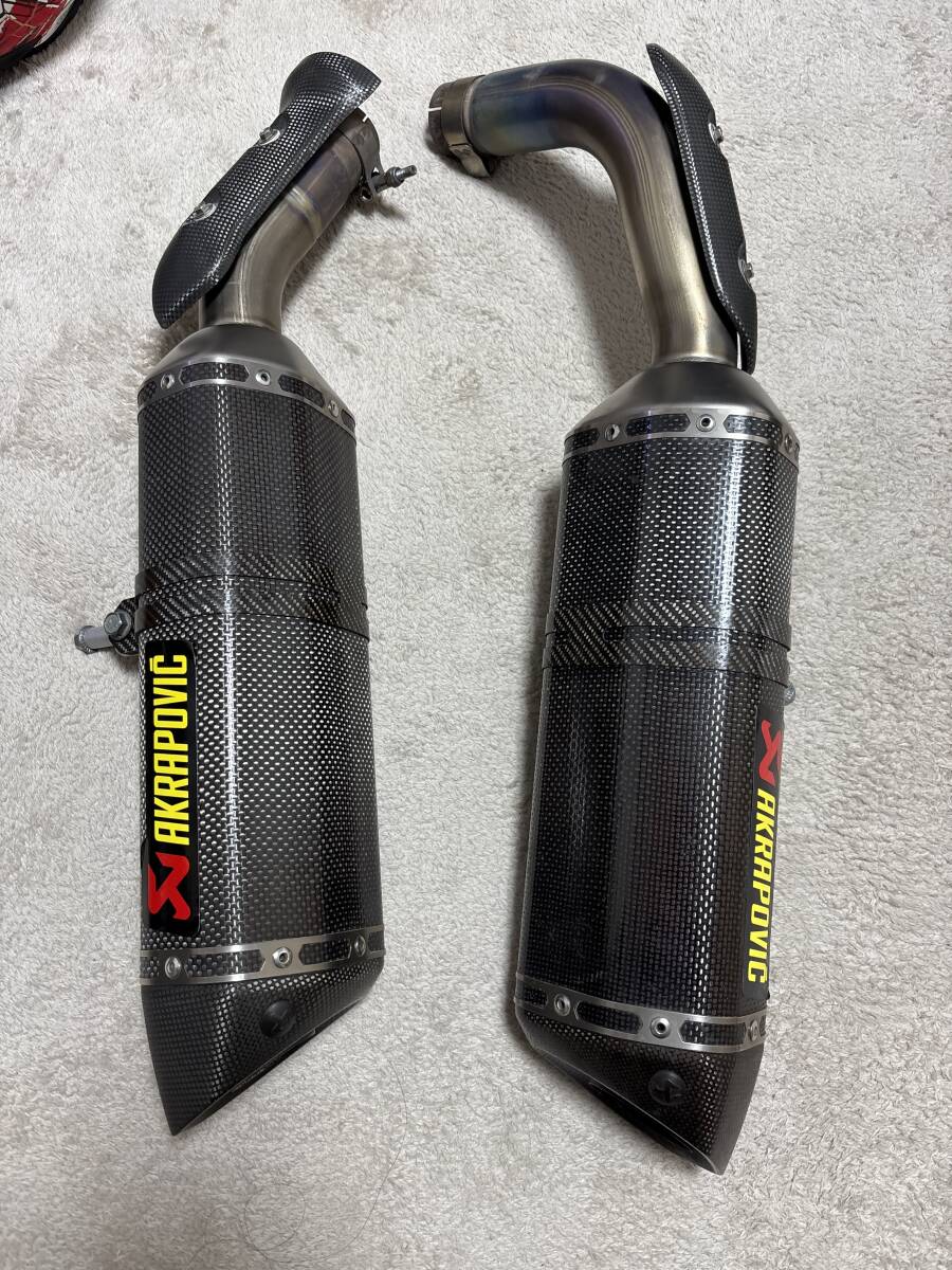 09年式R1 AKRAPOVICマフラー リンクパイプ付き