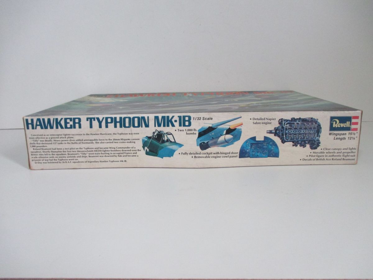 P802057K 未組立 レベルRevell 1/32 イギリス空軍高速戦闘機 ホーカー タイフーン HAWKER TYPHOON MK-1B プラモデル◆0905_画像8