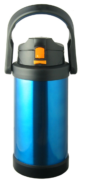 水筒 ジャグ 大容量 ２L ステンレス メタリックブルー 保冷 持ちやすく 飲みやすい 直飲み スポーツ スポーツ観戦_画像1