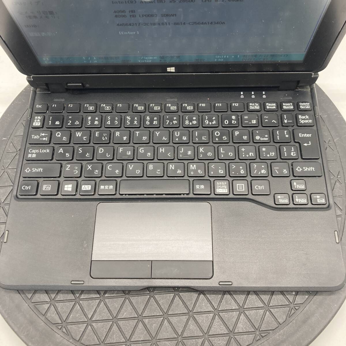 【BIOS可】ジャンク ARROWS Tab Q506/MB FARQ06001 CPU Atom x5-Z8500 RAM4GB eMMC64GB OSなし 中古 PC ノートパソコン タブレット_画像3