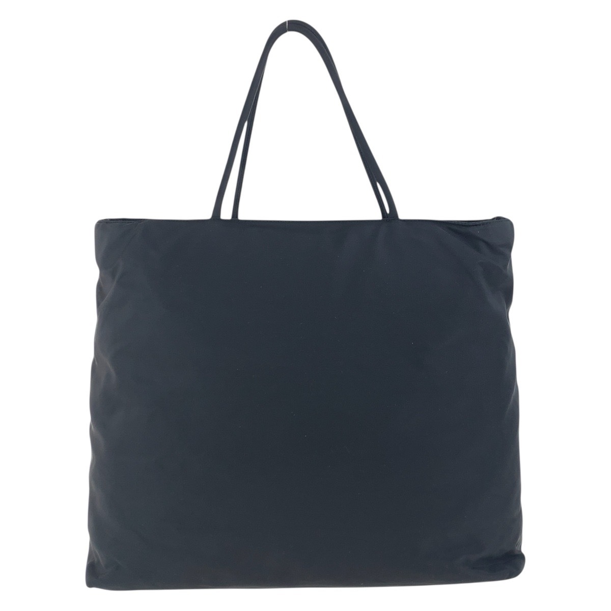 прекрасный товар PRADA Prada te Hsu to треугольник Logo plate черный чёрный серебряный металлические принадлежности нейлон большая сумка сумка на плечо женский 505070