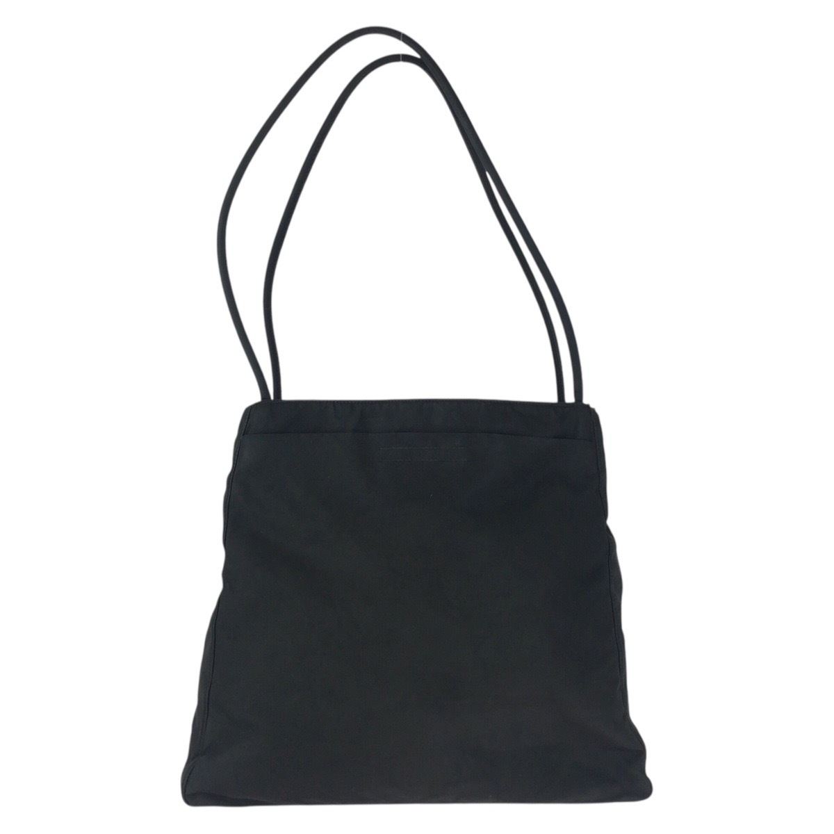 PRADA Prada te Hsu to треугольник Logo plate черный чёрный серебряный металлические принадлежности нейлон большая сумка сумка на плечо женский 504475