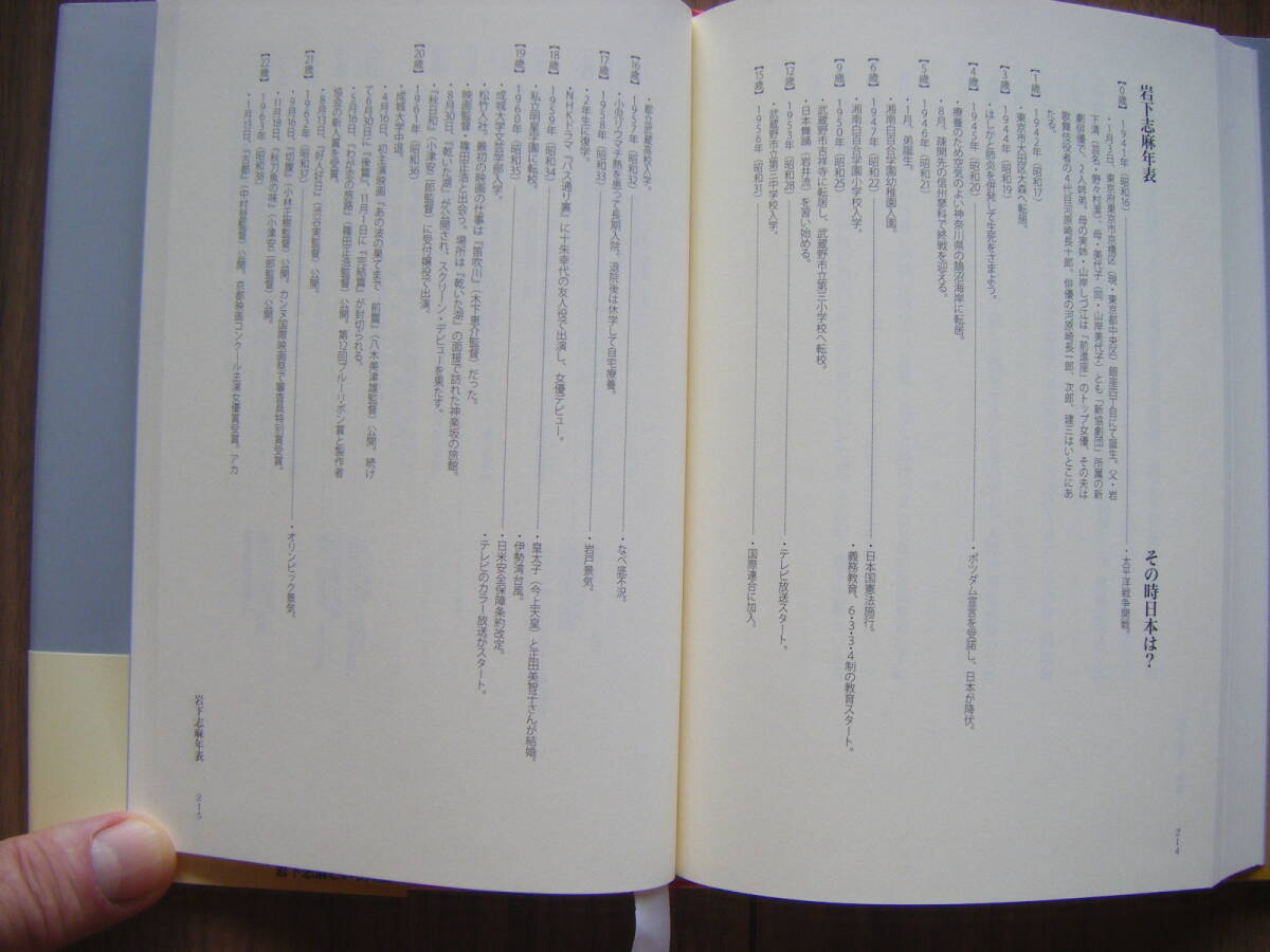 ★岩下志麻という人生/立花珠樹 著/銀幕最後の大女優へのロングインタビュー/篠田正浩/年表・作品目録付き/2012年3月初版 共同通信社_画像6