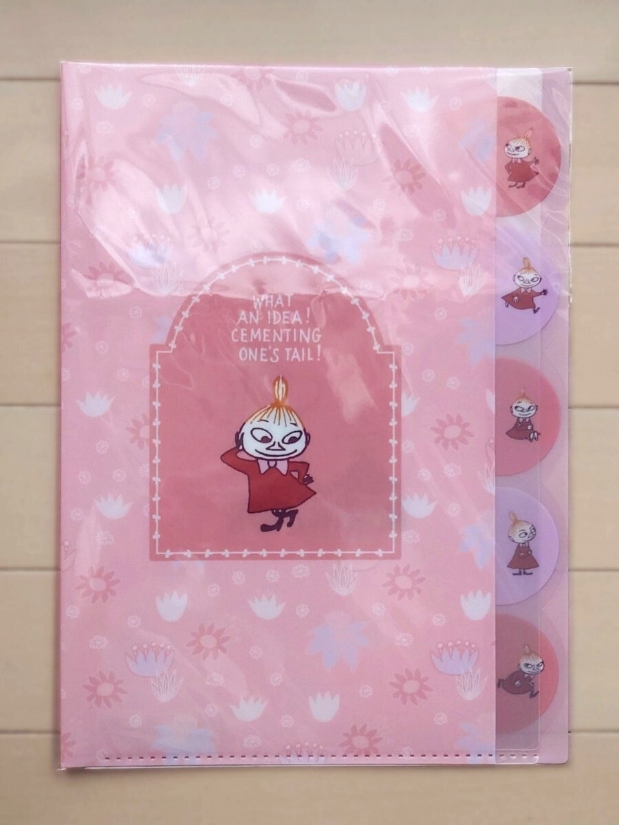 ムーミン ダイカットクリアファイル5P A4クリアファイル リトルミイ 北欧 MOOMIN_画像1