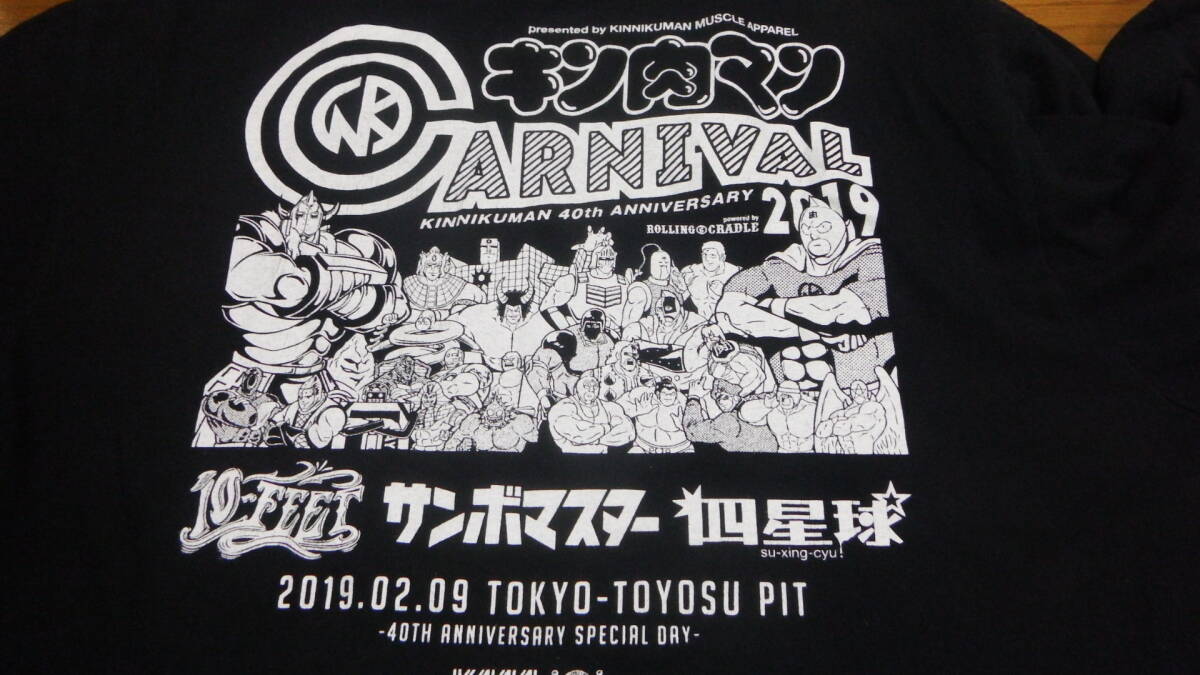 ROLING CRADLE　キン肉マン　コラボ　Tシャツ　Lサイズ　黒　40周年　アニバーサリー　サンボマスター　2019　四星球　10FEET　ロリクレ_画像6
