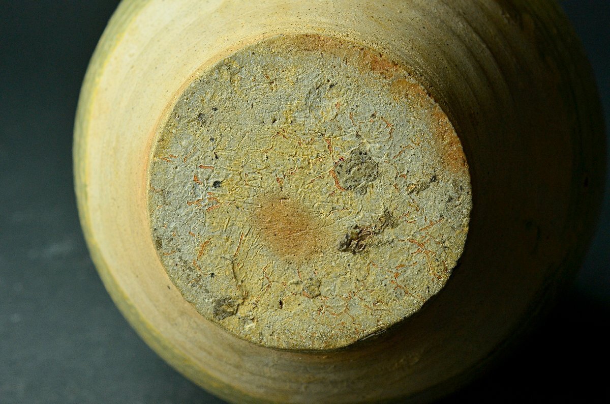 【YB】西晉青磁水盂(越州窯?古越磁)?西晉代青磁盤(pán)口瓶?桐箱付屬 上りの良い作品?！镏袊?guó)古玩骨董25Y918