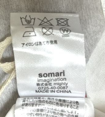 somari imagination レディース プルオーバーブラウス レース付き 長袖 ホワイト ナチュラル服 大きいサイズ_画像7