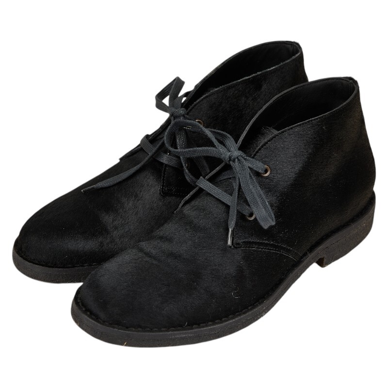 ボッテガヴェネタ ブーツ チャッカブーツ サイズ：42 ブラック ハラコ メンズ BOTTEGAVENETA 【中古】