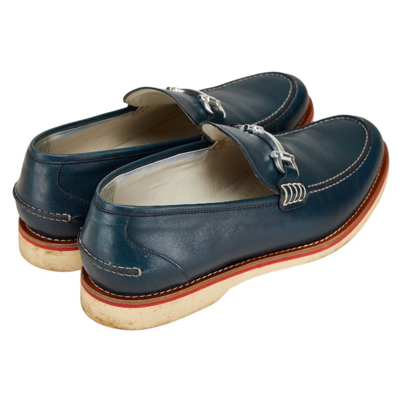  Salvatore Ferragamo gun chi-ni Loafer размер :8 зеленый кожа мужской Salvatore Ferragamo [ б/у ]