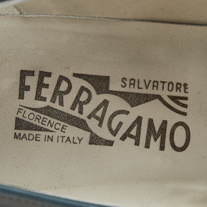  Salvatore Ferragamo gun chi-ni Loafer размер :8 зеленый кожа мужской Salvatore Ferragamo [ б/у ]