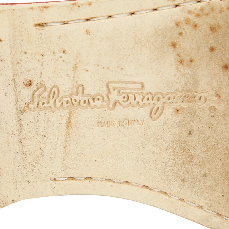  Salvatore Ferragamo gun chi-ni Loafer размер :8 зеленый кожа мужской Salvatore Ferragamo [ б/у ]