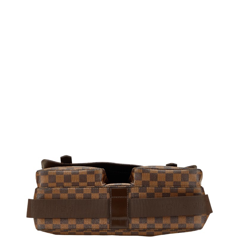 ルイ ヴィトン ダミエ ブロードウェイ ハンドバッグ ショルダーバッグ N42270 ブラウン PVC レザー メンズ LOUIS VUITTON 【中古】_画像3