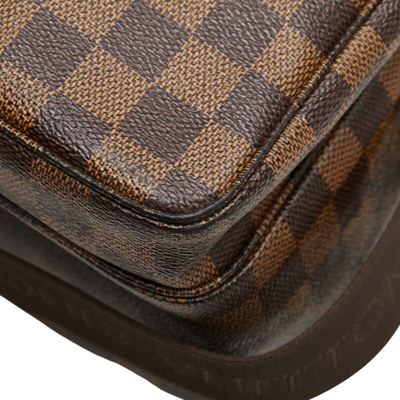 ルイ ヴィトン ダミエ ブロードウェイ ハンドバッグ ショルダーバッグ N42270 ブラウン PVC レザー メンズ LOUIS VUITTON 【中古】_画像5