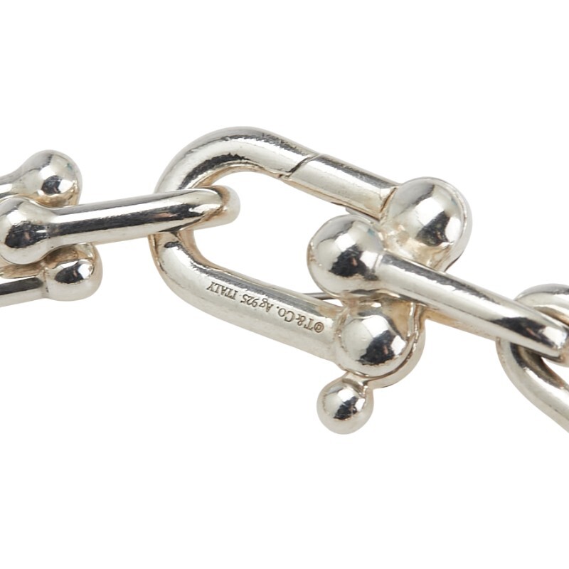 ティファニー ハードウェア スモールリンク ブレスレット SV925 シルバー レディース TIFFANY&Co. 【中古】