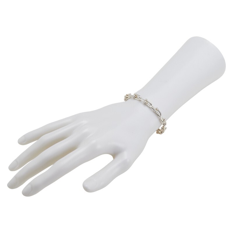 ティファニー ハードウェア スモールリンク ブレスレット SV925 シルバー レディース TIFFANY&Co. 【中古】