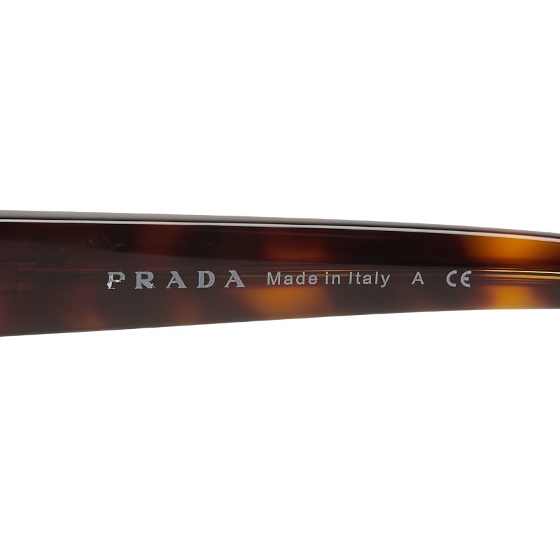 プラダ サングラス SPR17N-A ブラウン プラスチック レディース PRADA 【中古】_画像6