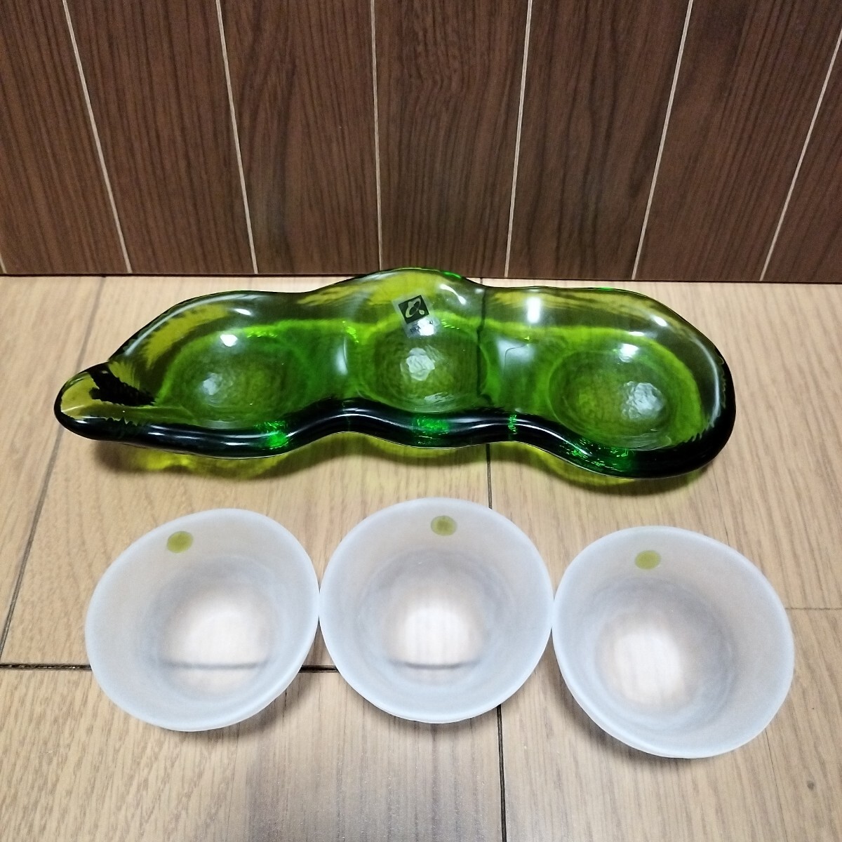 V месяц ночь . ателье { бобы type приправа тарелка 1 листов маленькая миска 3 шт } стеклянный ветка бобы .... чашка саке 