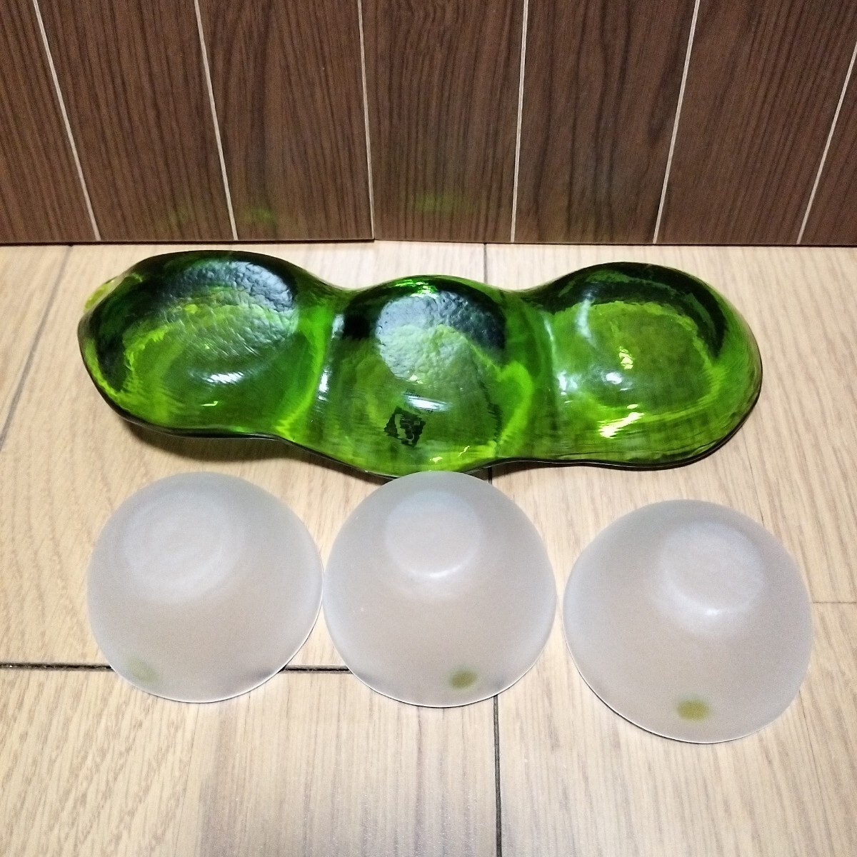 V месяц ночь . ателье { бобы type приправа тарелка 1 листов маленькая миска 3 шт } стеклянный ветка бобы .... чашка саке 