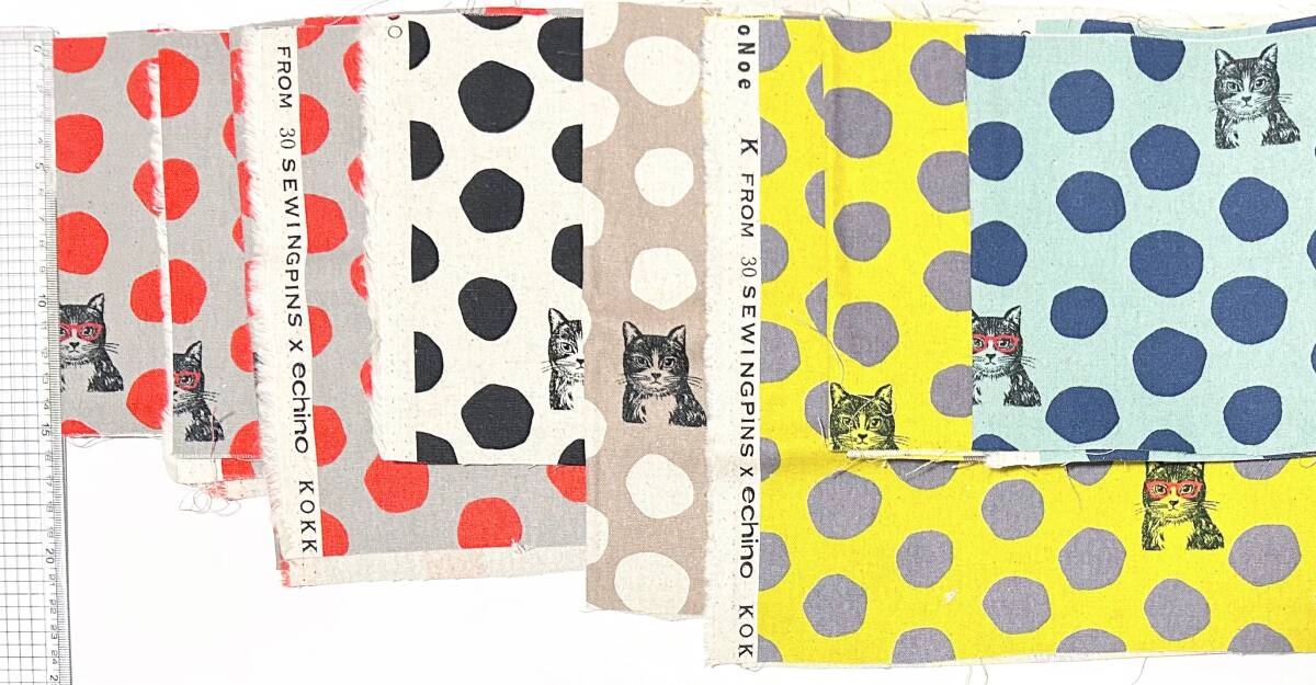 【端切れセット28】700g/ハギレセット/生地/貓柄/エチノ/echino