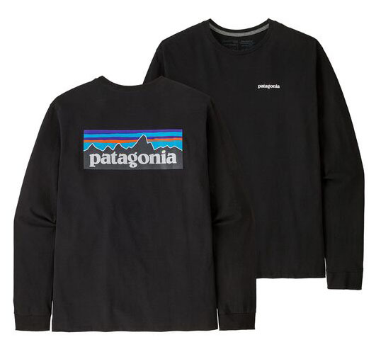 パタゴニア メンズ・ロングスリーブ・ P-6ロゴ レスポンシビリティー BLK (XL)