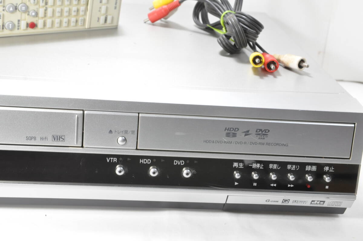 ★美品★東芝 RD-XV34 VHS?DVD?HDD ダビOKビデオデッキ！リモ付 ダビ動作寫真有?