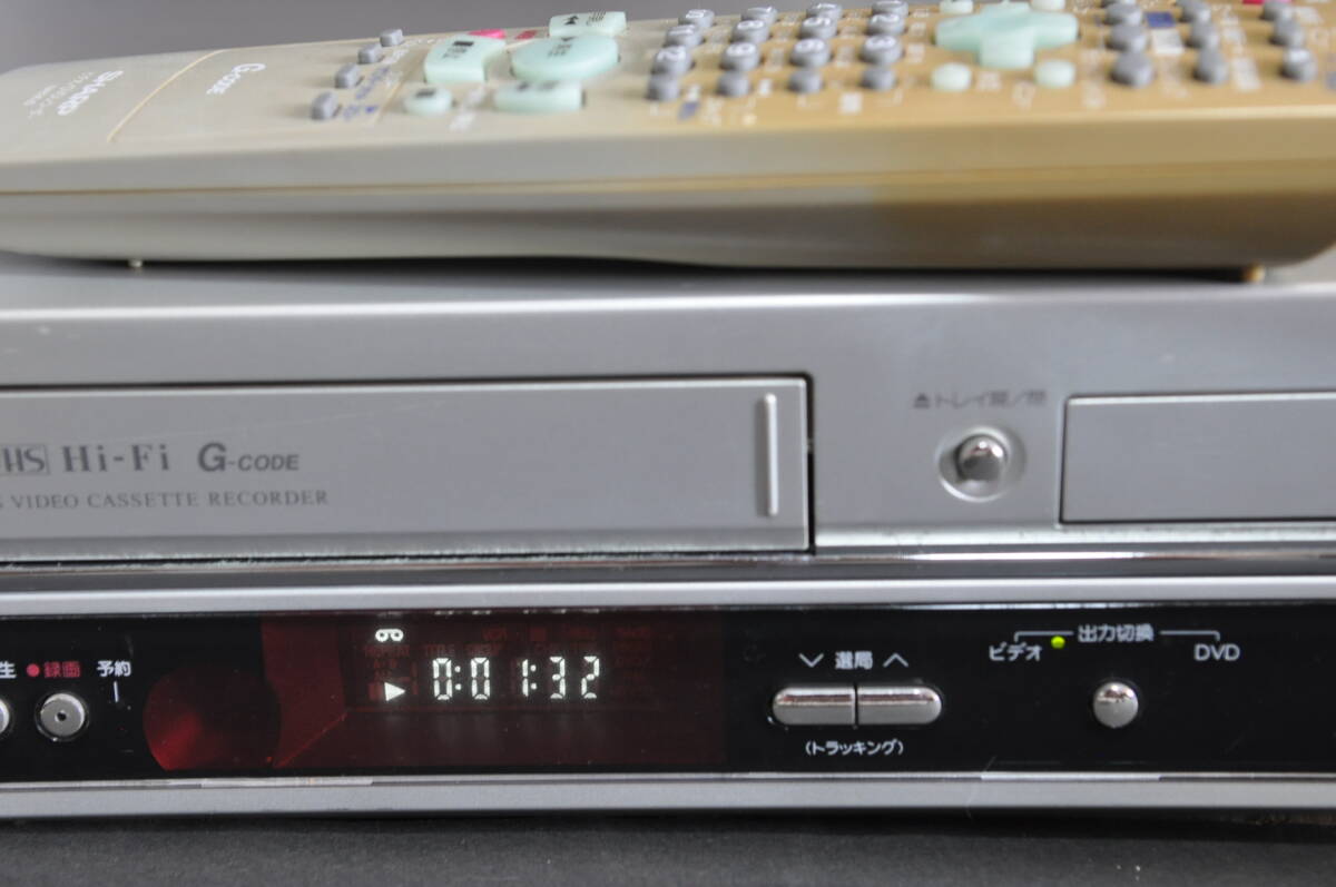 ★希少動(dòng)作品★シャープ DV-GH700 VHS/DVD Hi-Fiビデオデッキ！ リモ付！【動(dòng)作確認(rèn)済】