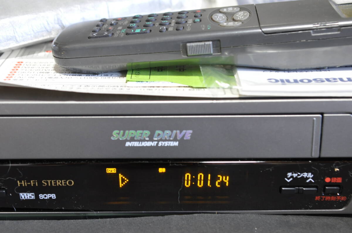 ★未使用保管品★パナソニック NV-H120 VHS Hi-Fiビデオデッキ！付屬品完備！