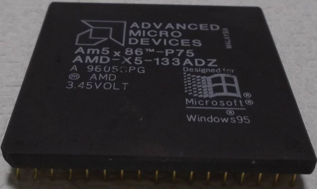 中古品 AMD Am5x86-P75 AMD-X5-133ADZ 133MHz 現(xiàn)狀品②