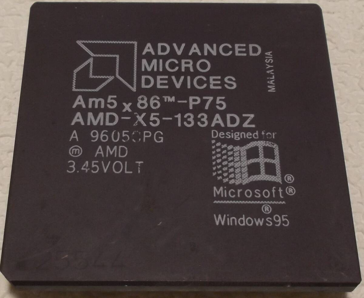 中古品 AMD Am5x86-P75 AMD-X5-133ADZ 133MHz 現(xiàn)狀品②