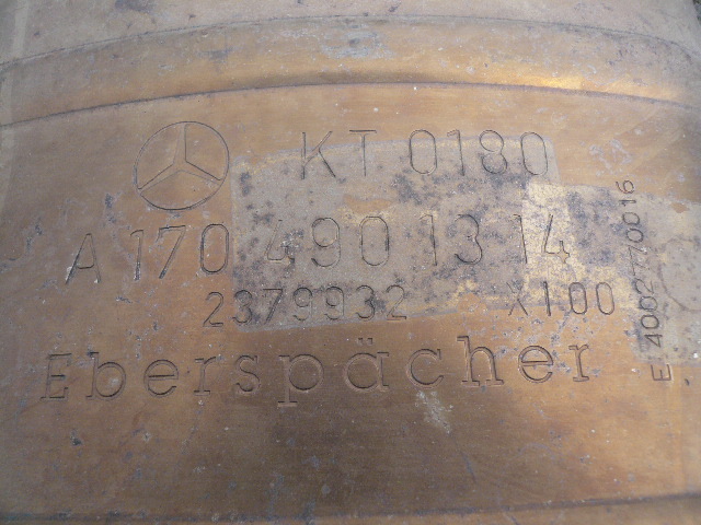 ＼(^o^)　2001年　BENZ　ベンツ　SLK230　R170　GF-170449　觸媒　KT0180　N52502047