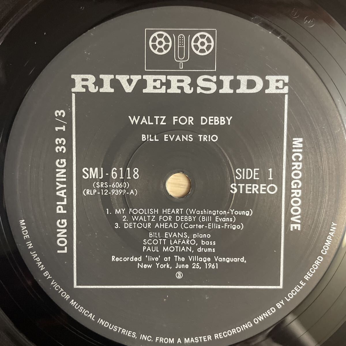 LP 即決 美盤 ピアノトリオ金字塔 BILL EVANS TRIO ビル・エヴァンス/WALTZ FOR DEBBY ワルツ・フォー・デビイ[国内盤:解説付き:SMJ-6118]_画像4