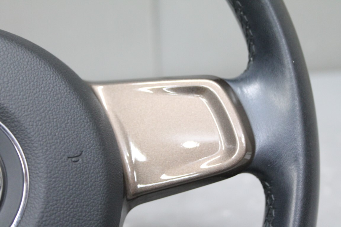 VW ザ ビートル ブロンズ (16C) 純正 破損無 ステアリングホイール レザー 5C0 419 091 5C5 880 201 ホーンパット付 ハンドル p056999_画像5