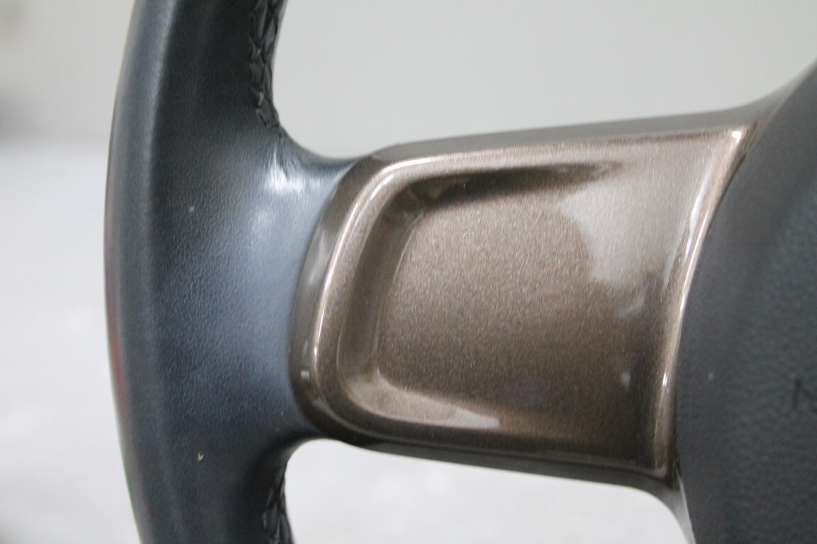 VW ザ ビートル ブロンズ (16C) 純正 破損無 ステアリングホイール レザー 5C0 419 091 5C5 880 201 ホーンパット付 ハンドル p056999_画像6