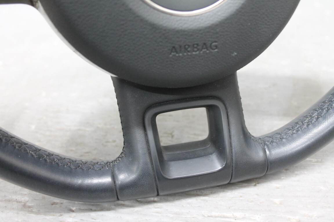 VW ザ ビートル ブロンズ (16C) 純正 破損無 ステアリングホイール レザー 5C0 419 091 5C5 880 201 ホーンパット付 ハンドル p056999_画像7