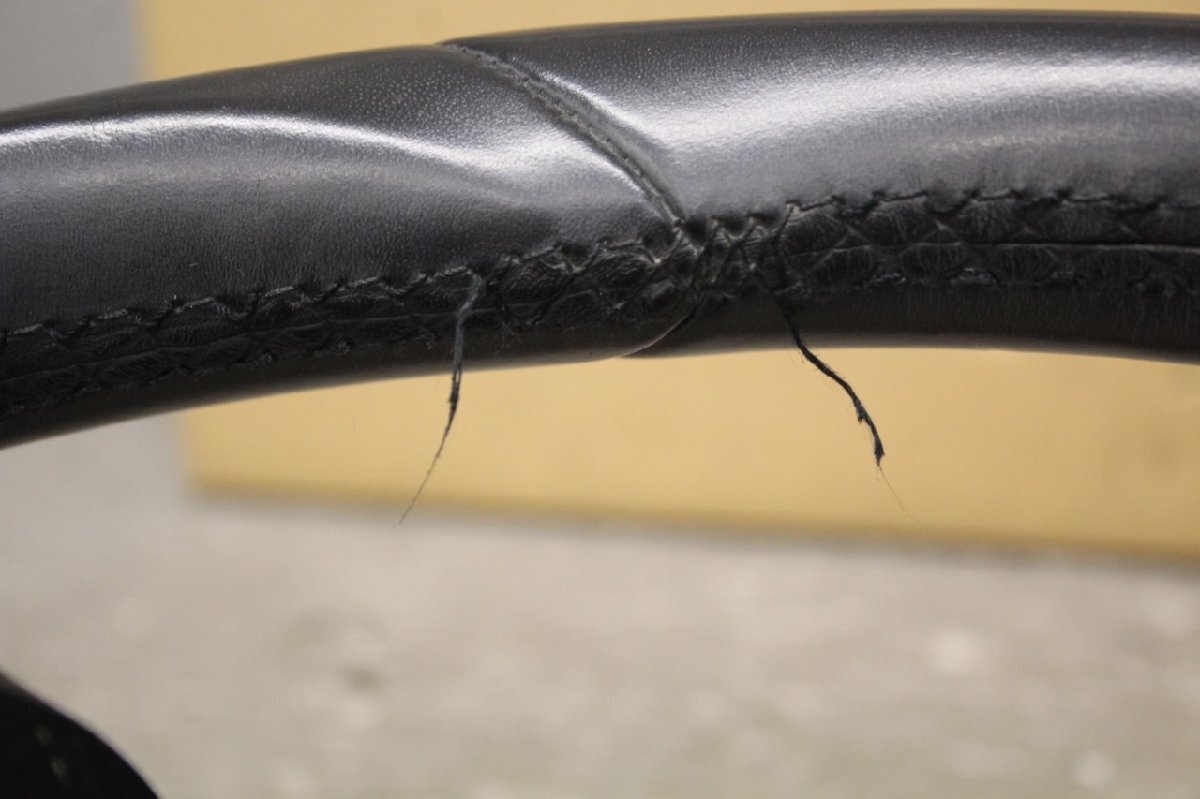 VW シャラン (7N) 純正 ハンドル ステアリングホイール ホーンパット パドルシフト スイッチ付 レザー 7N0 880 201 L 動作保証 p050482_画像3