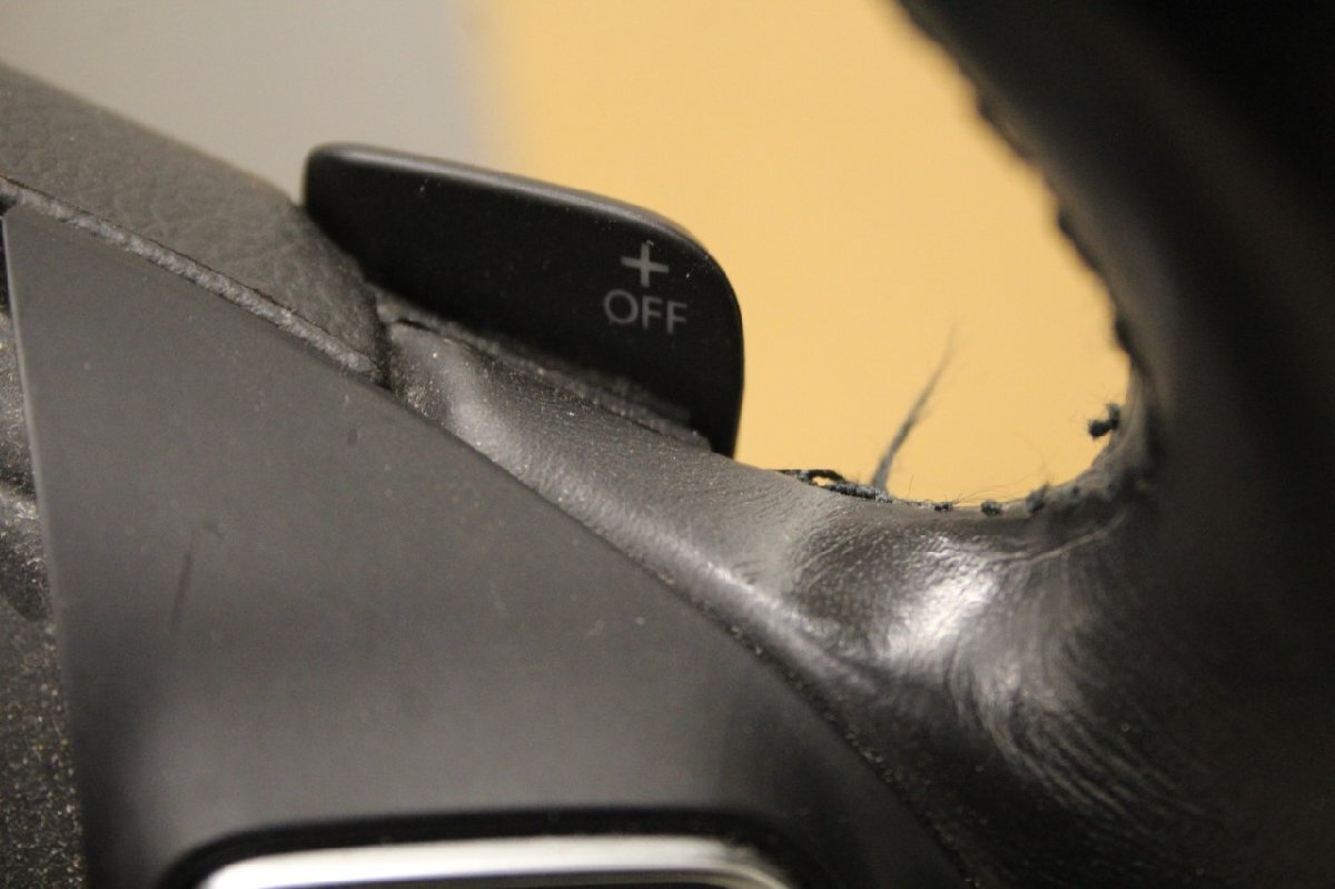 VW シャラン (7N) 純正 ハンドル ステアリングホイール ホーンパット パドルシフト スイッチ付 レザー 7N0 880 201 L 動作保証 p050482_画像8