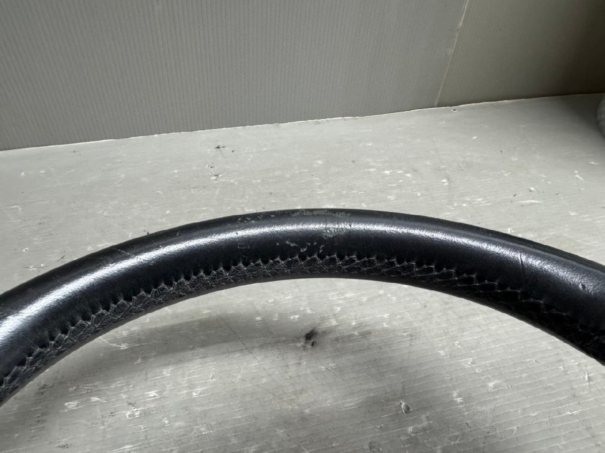 VW シャラン 右H (7NCAV) 純正 ステアリングホイール ホーンパット パドルシフト スイッチ付 レザー ハンドル 破損無 動作保証 p050814_画像2