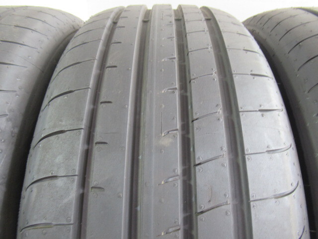 エア漏点検済 極上バリ溝9.5分山！イボ付き GOODYEAR EAGLE F1 ASYMMETRIC3 235/55R19 101Y MGT 2024年製 中古4本セット！Z01591_画像4