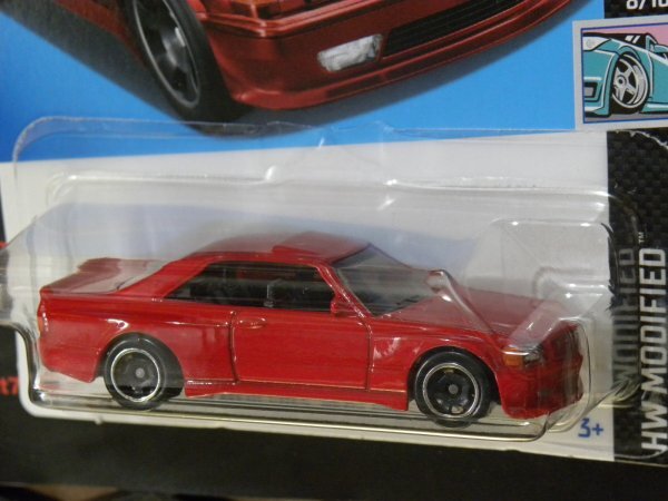 即決☆☆'89 メルセデス・ベンツ 560 SEC AMG MERCEDES-BENZ 560 SEC RED HW MODIFIED HXP91 ホットウィール Hot Wheels_画像6