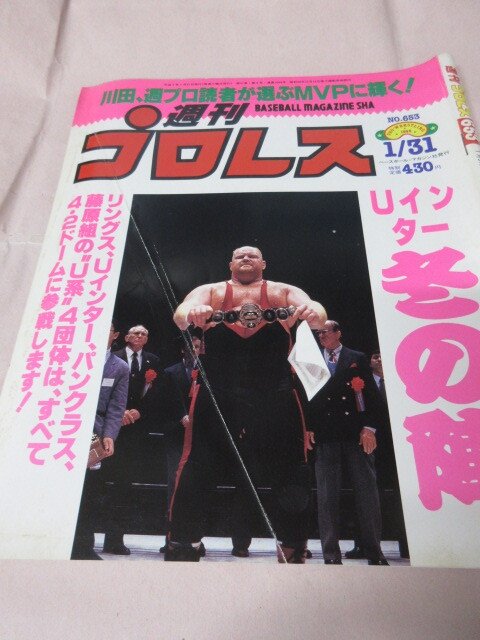 [ еженедельный Professional Wrestling NO.653 1995.1|31] Bay da- на o яркий Delphi n. цветок yone. человек длина . примечание ) включение в покупку 3 шт. до 