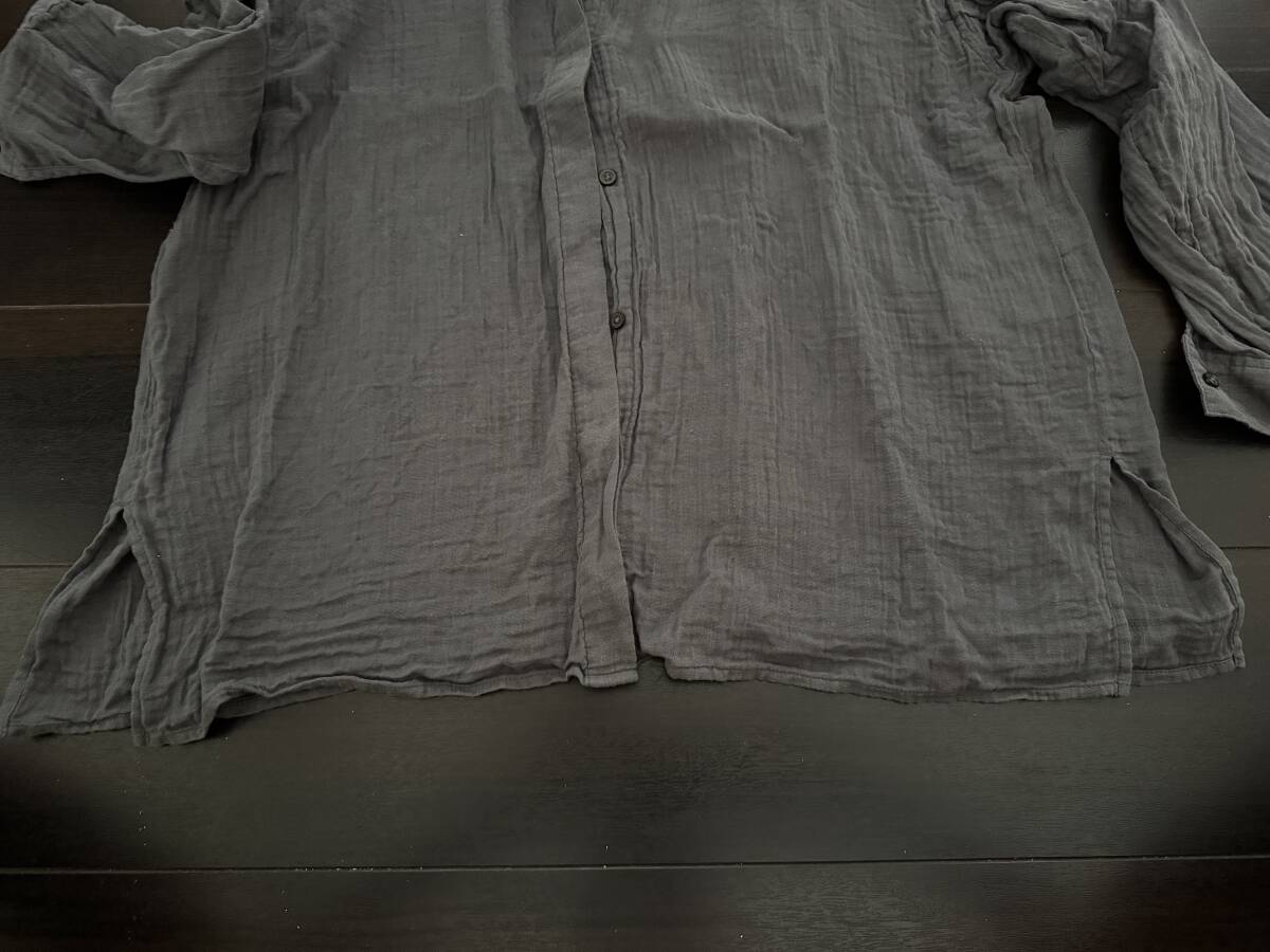 【ハウスクリーニング済み】URBAN RESEARCH DOORS ダブルガーゼバンドカラーシャツ_画像4