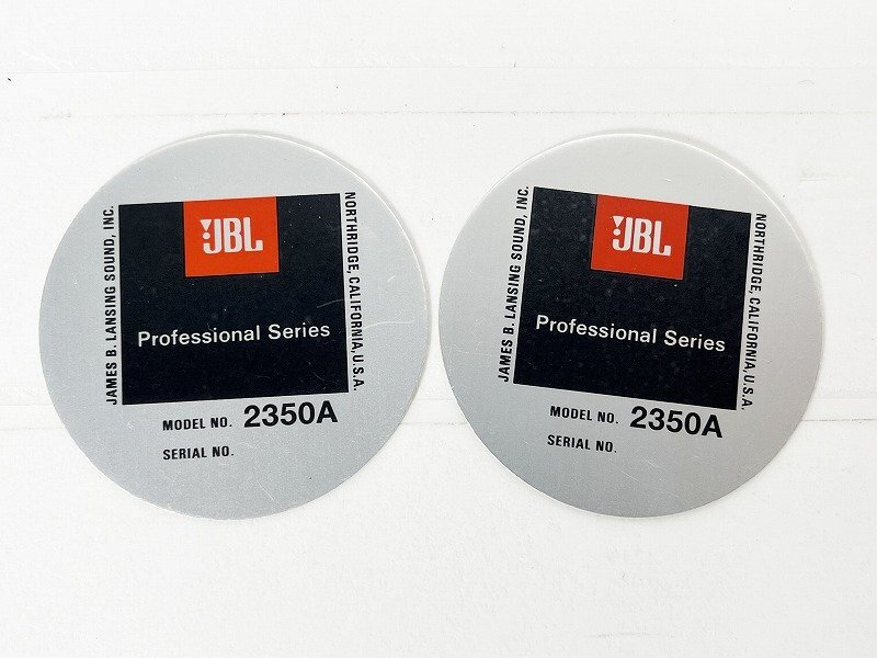 JBL 2350A プレート 2枚 [11106]