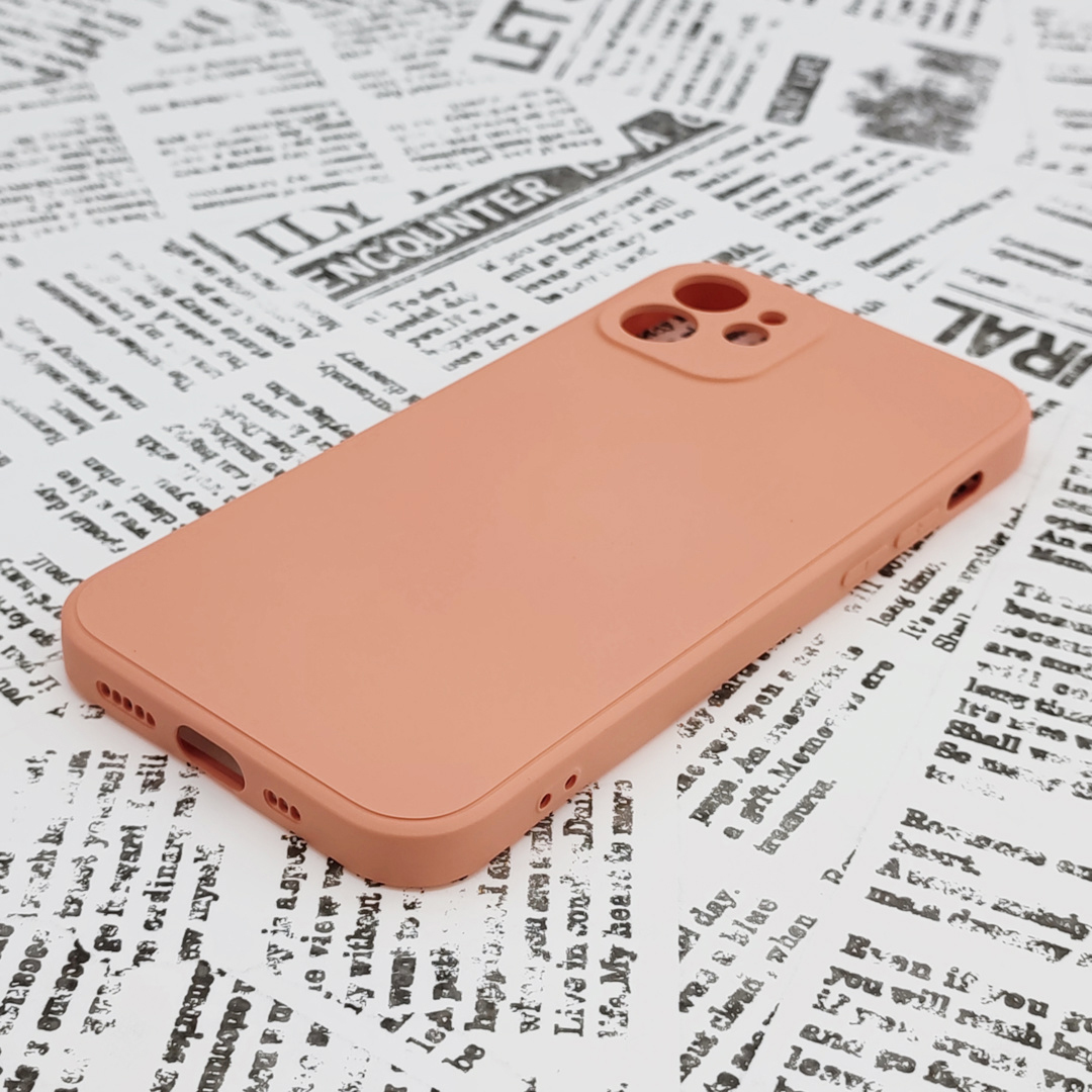 iPhone 12 シリコンケース [04] コーラルオレンジ (6)_画像3