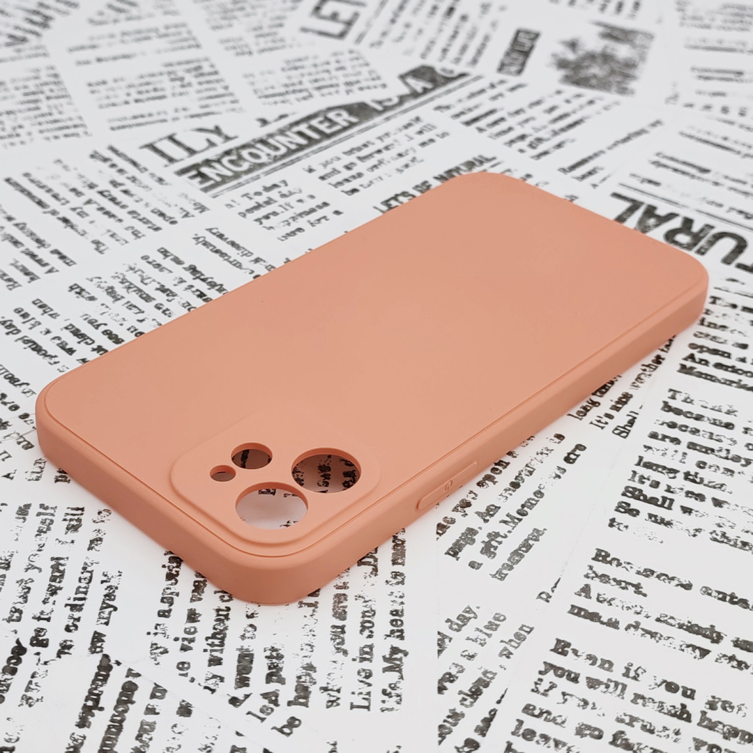 iPhone 12 シリコンケース [04] コーラルオレンジ (6)_画像4